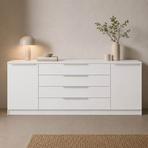 Sideboard 200 weiß - sideboard,