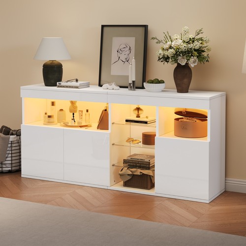 Moderner hochglanz sideboard - hochglanz,