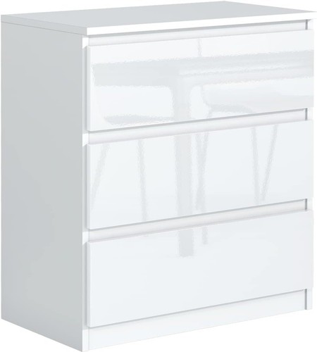 Kommode weiss hochglanz - mit, 3