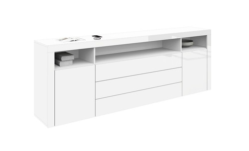 Sideboard 200cm kommode weiß - 200cm,