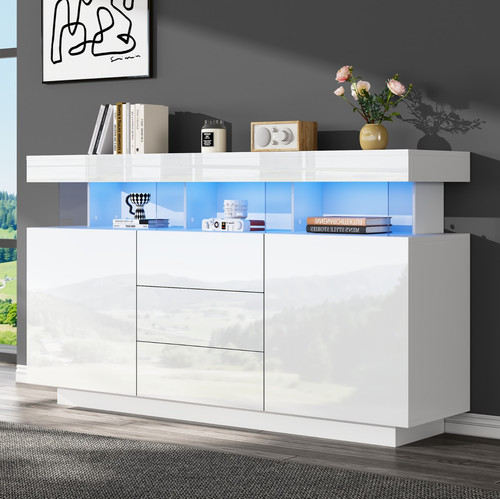 Hochglanz moderner sideboard - hochglanz,