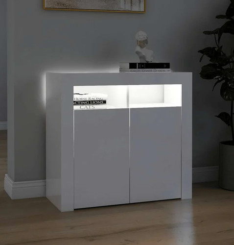 Sideboard weiß 80x35x75cm - weiß, rgb